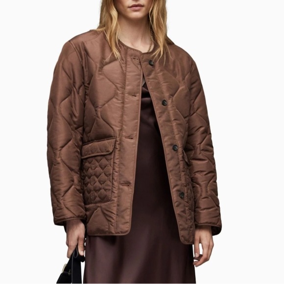 All Saints Jackets & Blazers - NWT All Saints Women's Foxi Liner Chocolate Jacket size 6